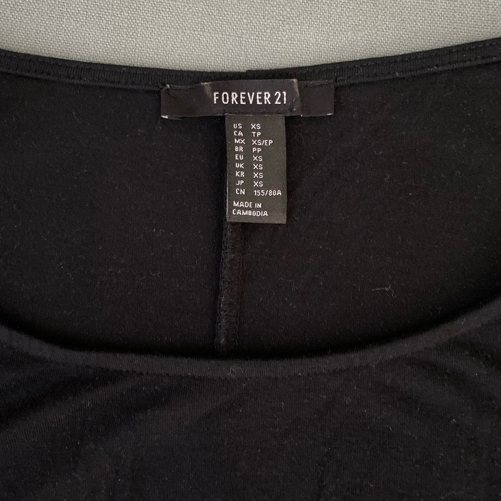 Black form fitted dress
